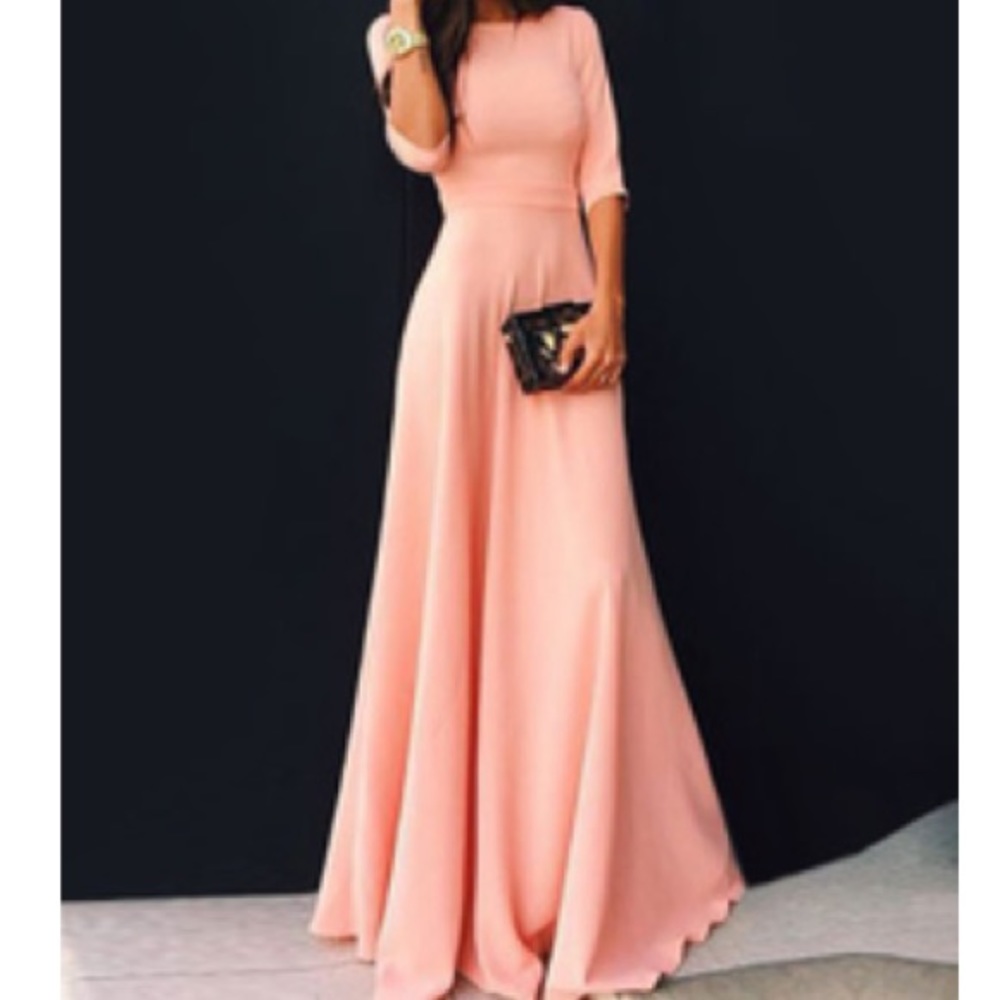Rani long summer dress, stretchy fabric